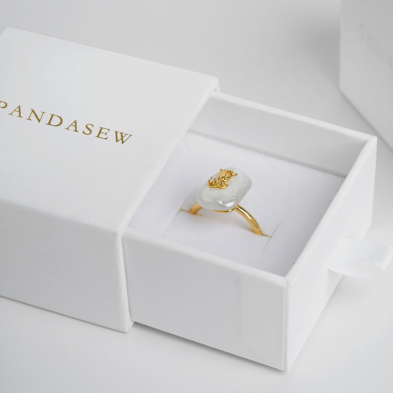 向陽花開xpandasew印刷ロゴ収納リングボックスアクセサリー指輪ネックレスイヤリング引き出し箱|undefined