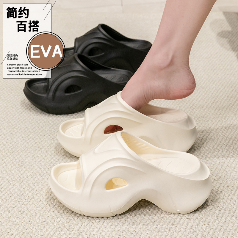 EVA 超厚底外国貿易スリッパ女性のための 2025 夏の新しいアウトドアファッションヨーロッパとアメリカのビーチプラットフォームシューズ|undefined