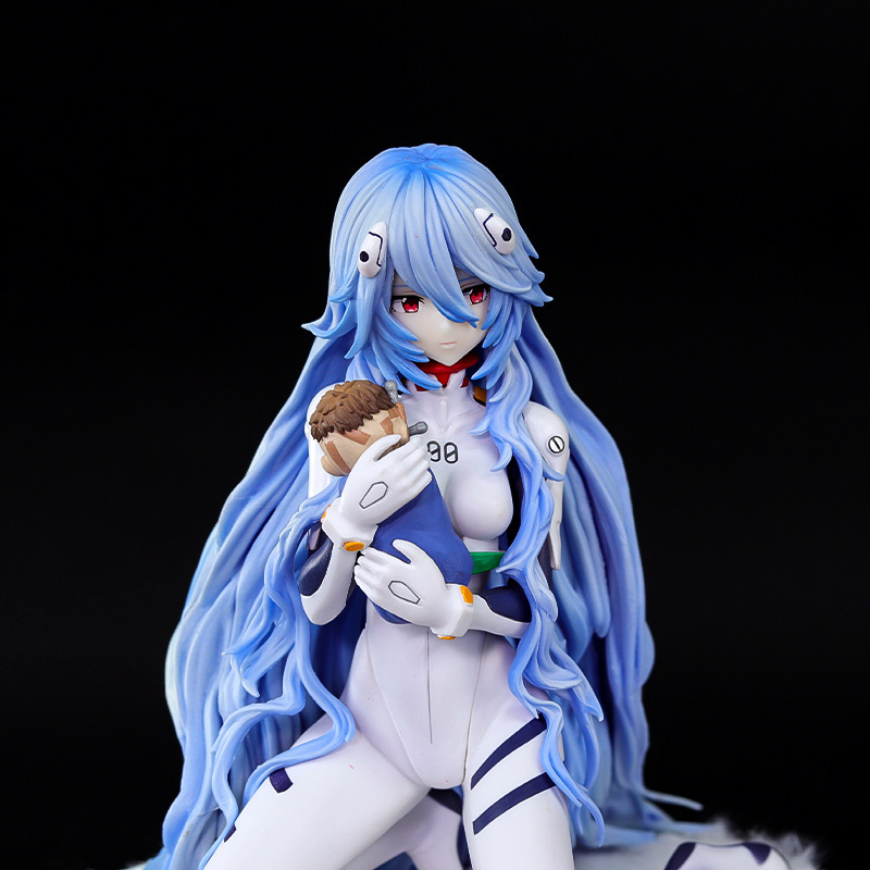 美少女フィギュア 跪き姿 長髪 綾波レイ 美少女二次元アニメモデル置物|undefined