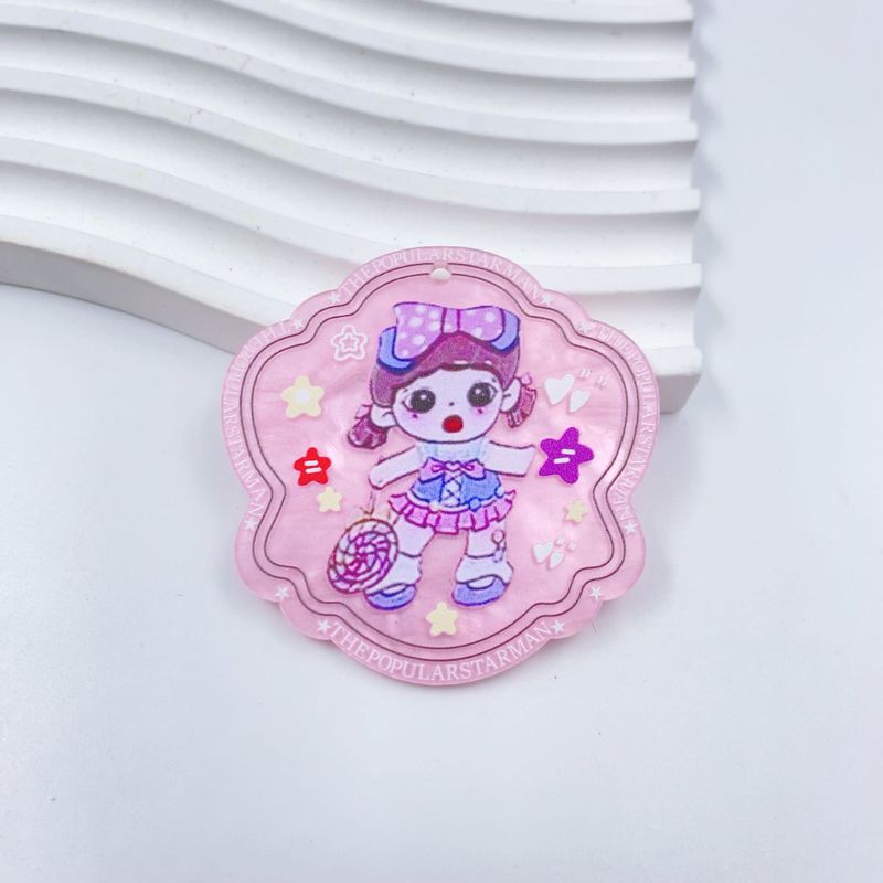 吊孔哭娃系列卡通印花片片吊坠diy手工饰品手机钥匙链挂件饰品|undefined