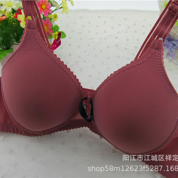 Explosive Yingchang 222 Middle-aged and Elderly Underwear Without Steel Rings Double Row Thin Solid Color B Cup Mesh Comfortable Breathable Bra Explosive Yingchang 222 Middle-aged and Elderly Underwear Without Steel Rings Double Row Thin Solid Color B Cup Mesh Comfortable Breathable Bra