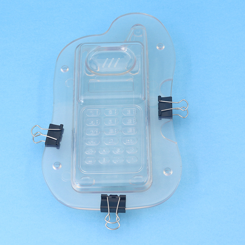 Molde de chocolate para simulación de teléfono móvil creativo en 3D, transparente, para fondant, en stock.