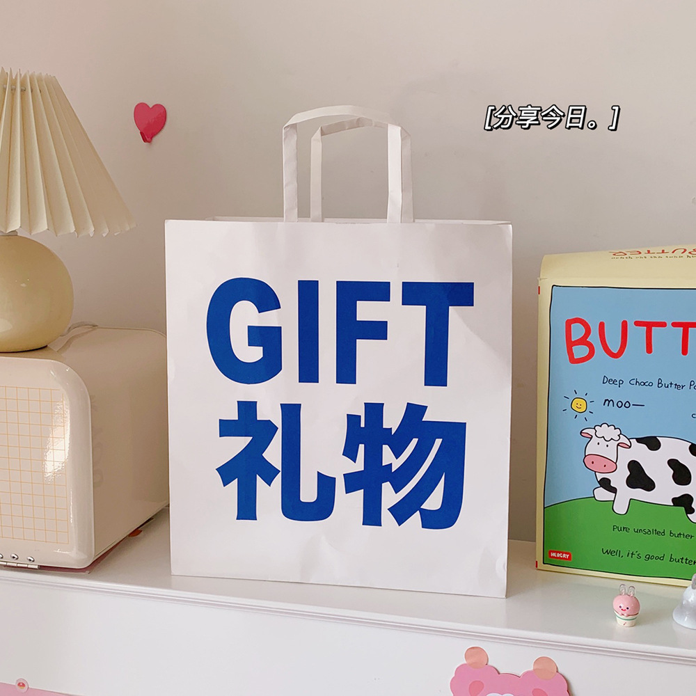 Cartoon gift bag candy biscuits gift packaging portable paper bagpicture4