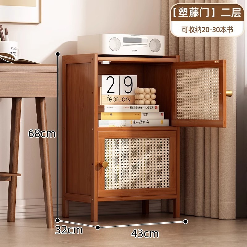 シンプルな本棚防塵深く狭い隙間収納キャビネットキャビネットドア付き本棚床置き家庭用多層本棚|undefined