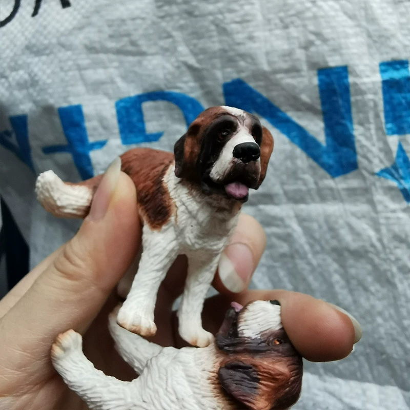 Подлинная объемная имитация животных, игрушечная модель, украшения, домашняя собака, собака Sanberna