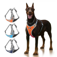 中大型犬狗狗胸背带 防爆冲背心式反光大狗胸背带狗链子现货批发