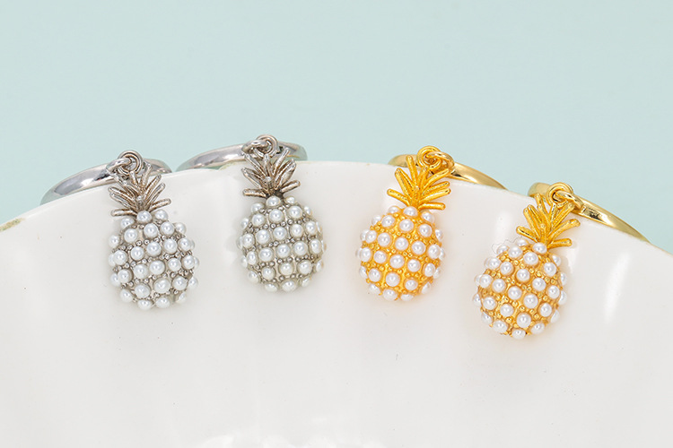 Daily Occasion Simple Style Fruit Copper Plating Zircon Earrings 1 Pair