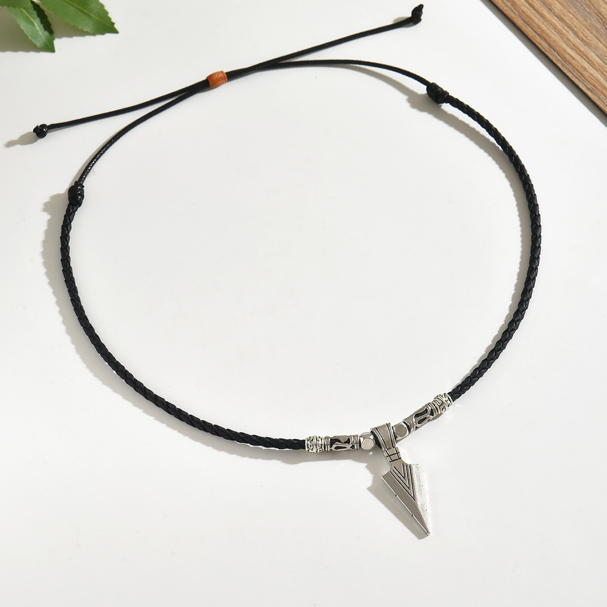 Men's Twisted Spiral Chain Necklace, Hypoallergenic Titanium Steel_voghion.com