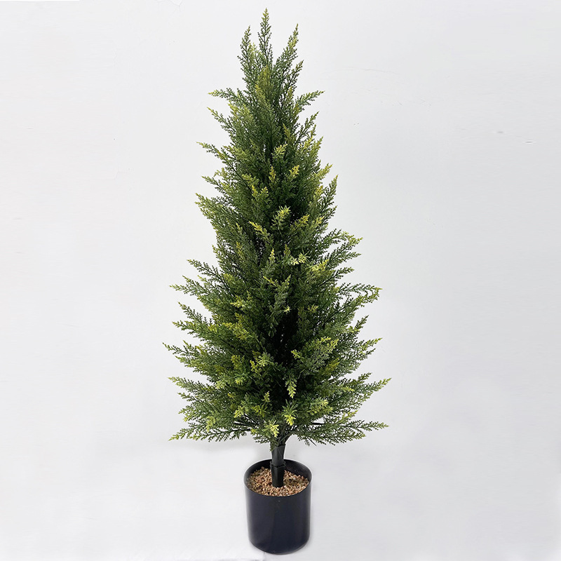 模擬松、杉、大型緑の植物、鉢植え、小さな香りのよい松、崖松、クリスマス植物の装飾、造園ツリーの装飾品|undefined