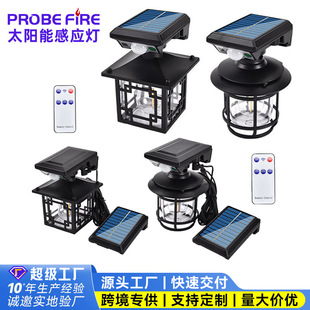 Cross-border Solar new human body induction wall lamp outdoor courtyard waterproof street lamp home Villa decoration lighting lamp