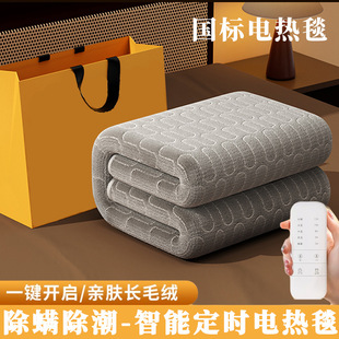 Single-person Single-side Heating Blanket Dual-control Intelligent Temperature Control Dormitory Student Household Electric Mattress Double-person Electric Blanket