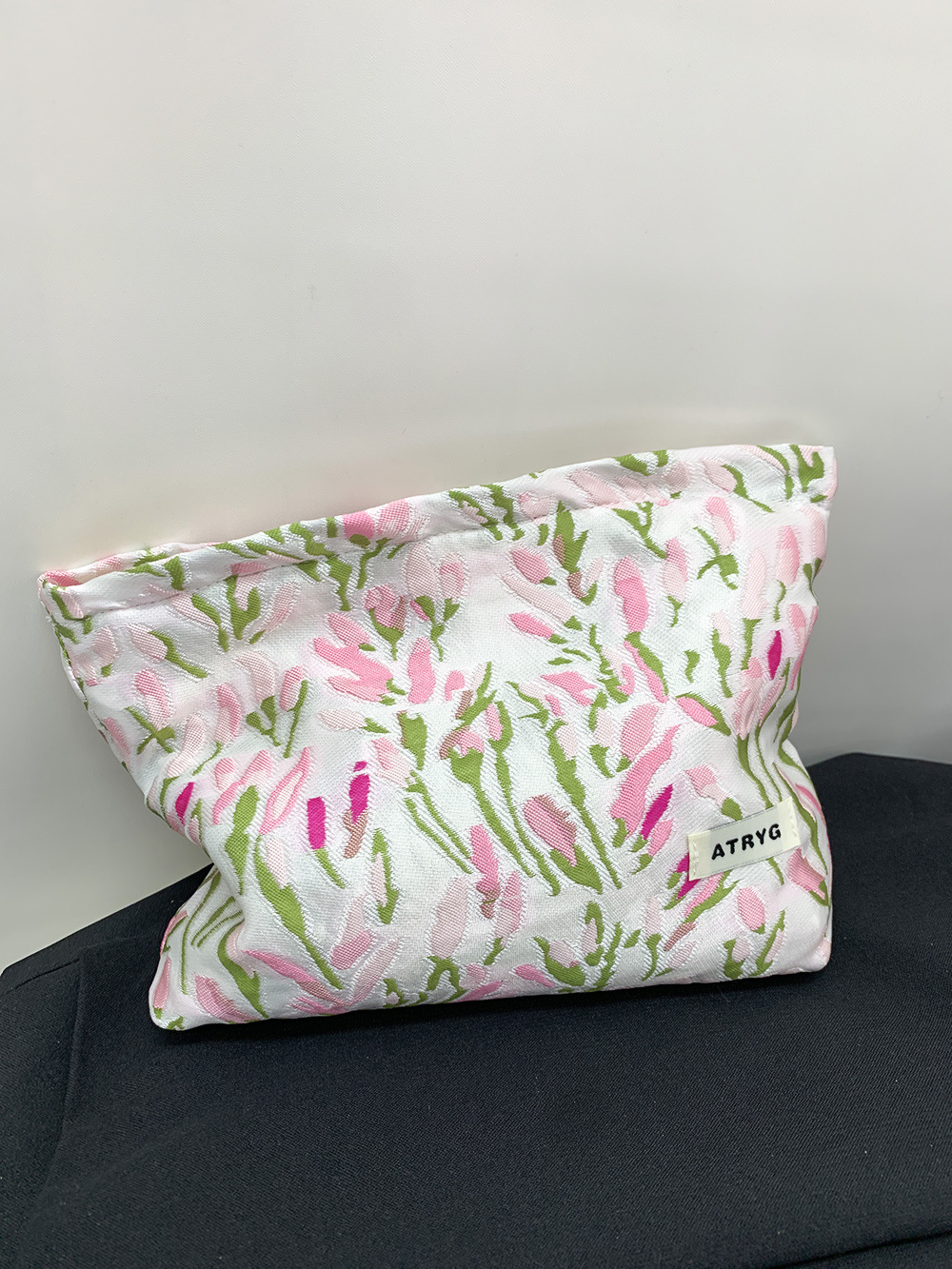 Bolsa de maquillaje de un lote de bolsas de lienzo dulces tulipanes portátiles de gran capacidad bolsa de almacenamiento de lavado bolsa de mano
