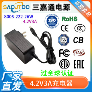 222 series 3C global certification 4.2V3A12.6V2A25.2V1A power tool lithium battery charger CE