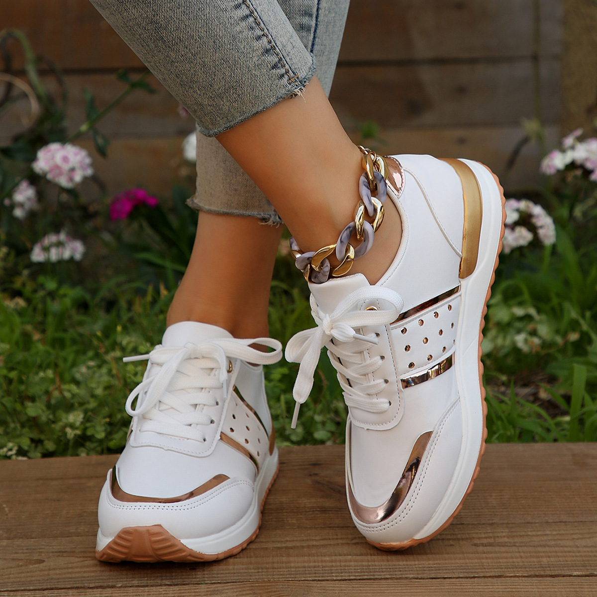 capacious casual footwear platform wedge heel