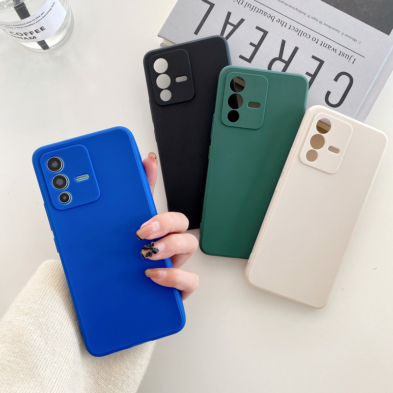 For vivoS19 Fine Hole Frosted TPU Straight Edge Y200 Protective Case iqooneo9 Rubik's Cube Silicone Phone Case