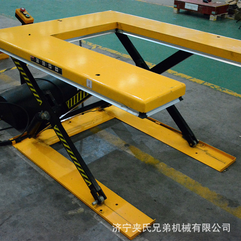 工場生産シザーリフトプラットフォーム積み降ろし固定電動自動中小型油圧リフトU字型|undefined