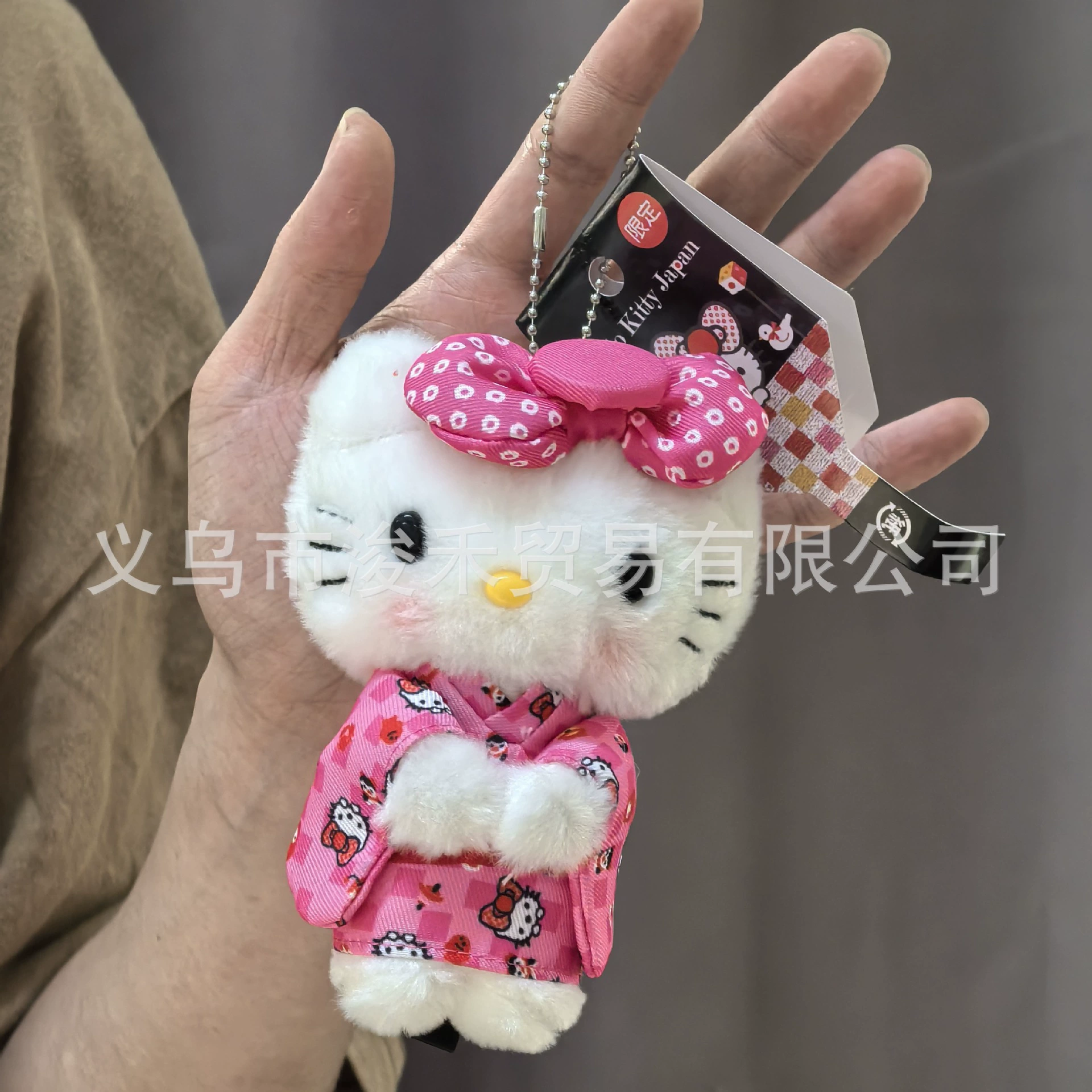Плюшевый брелок-подвеска Hello Kitty, милый кукольный брелок для сумки, 11 см, легкий и прочный