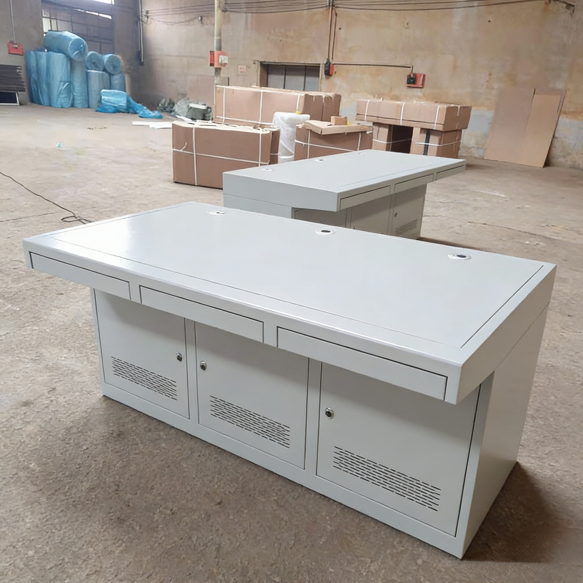 Monitoring Operation Console, Command Center Control Console, Three-Unit, Five-Unit, Three-Person Dispatching Station, Thickened Workbench, Command Table