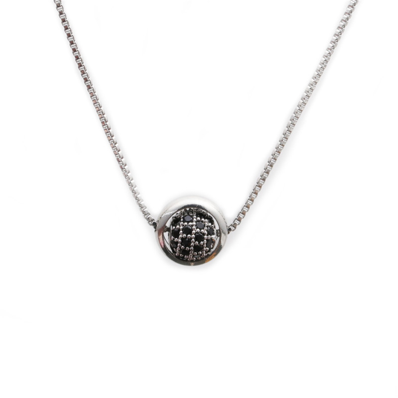collier de boule de diamant de zircon microincrust simple de modepicture5