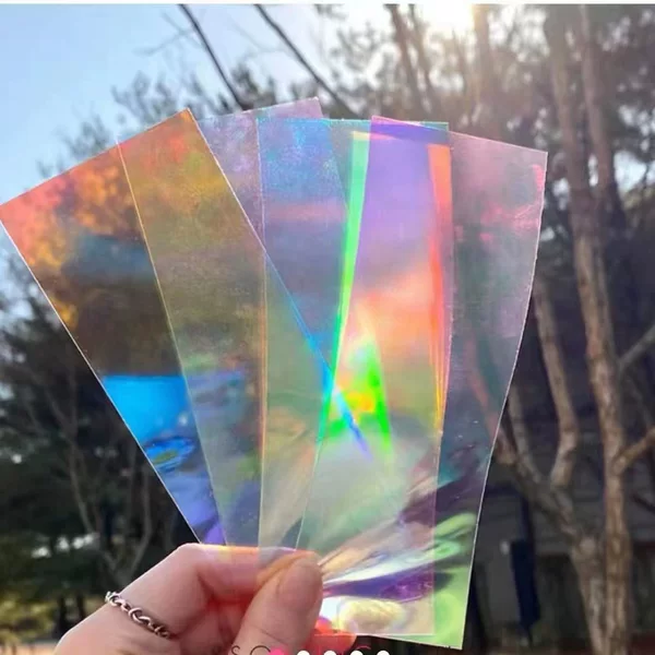 Manicure Aurora Ice Cube Cellophane Mermaid Symphony Sticker Transparent No Glue