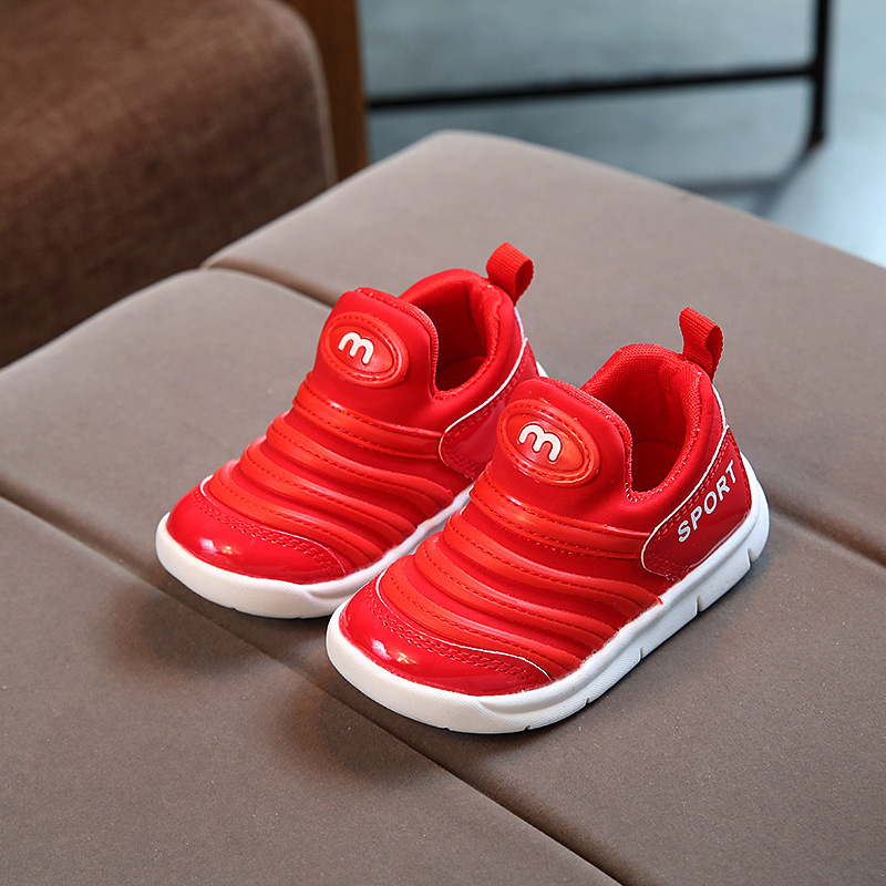 Primavera verano y otoño niños Caterpillar zapatos para niños bebé niña Niño Zapatos de una sola capa niños zapatilla de deporte transpirable de fondo suave al por mayor