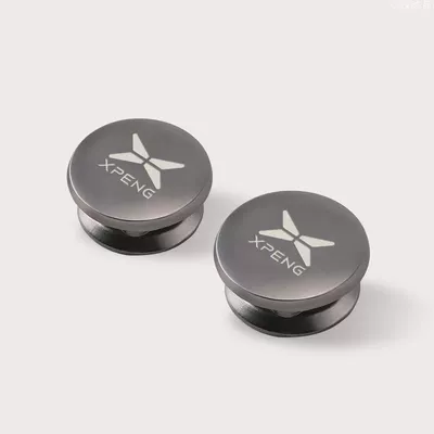 Car Small Hooks, Invisible Stickers, Car hanging - xiaopeng-one-pair-cnc-carved-light-luxury-aluminum-alloy