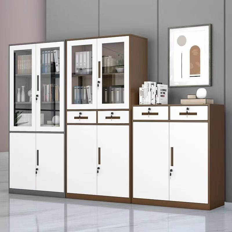 Steel Narrow Edge Office Filing Cabinet Bookcase Iron Cabinet Low Cabinet Archives Financial Voucher Locker