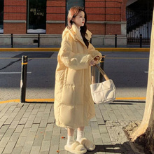 网红2024新款棉服女中长款大码宽松韩版加厚冬装长款棉袄洋气棉衣