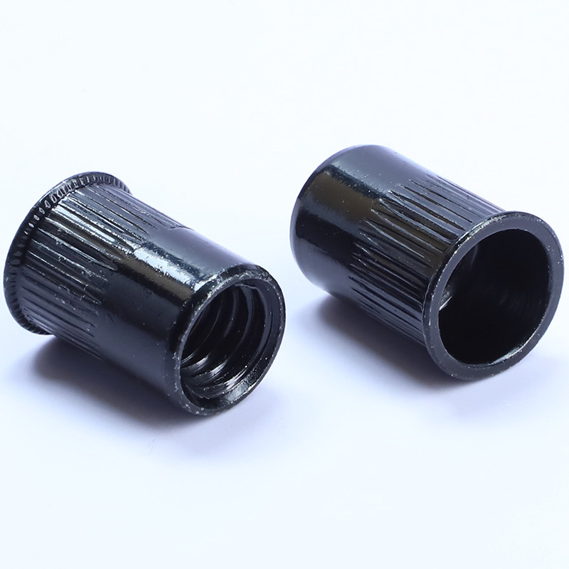 Black 304 stainless steel small countersunk head vertical grain rivet nut Ram screw nut nut pull nut M4/M5/M6/M8
