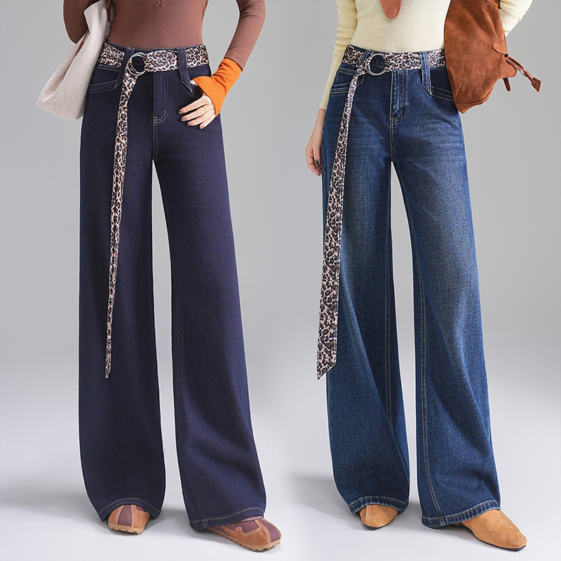 5206 Smooth, Iron-Free Straight Jeans, Curved Butt-Lifting Narrow Wide-Leg Pants, 2025 Autumn, Tall and Slim, Long-Legged Women 5206 Smooth, Iron-Free Straight Jeans, Curved Butt-Lifting Narrow Wide-Leg Pants, 2025 Autumn, Tall and Slim, Long-Legged Women