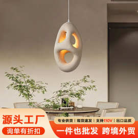 中山古镇灯具跨境侘寂风餐厅单头小吊灯吧台民宿餐桌灯具工厂外贸