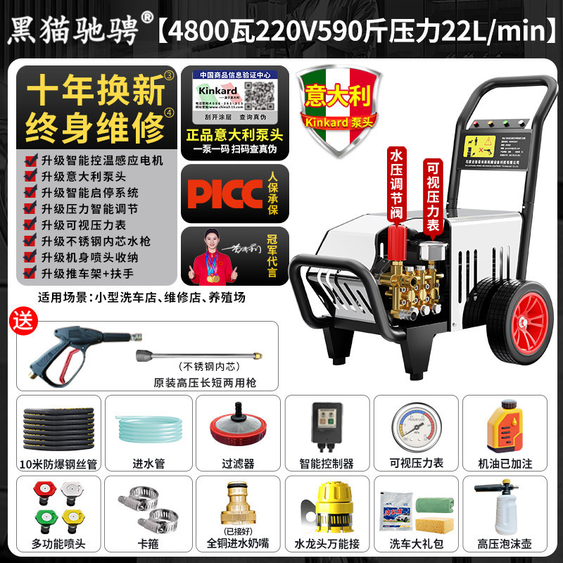 Wash Pump – Changjia Zhixiao Car washing machine - italian-brand-pump-4800w-220v-590-psi-22l-flow-10m-hose-small-car-wash