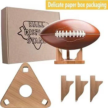 Деревянная витрина регби волейбол спортивный мяч стеллаж для хранения Футбол Баскетбол Домашний Настольный базовый кронштейн