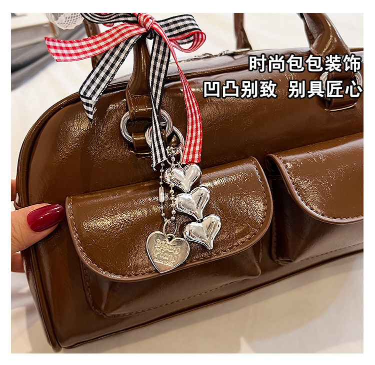 Yunzhen's same style Maillard commuter bag for women, Spring/Summer 2025, retro and versatile single-shoulder bag with large capacity undefined