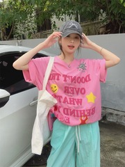 ミントマンボードーパミンスーツ女性の夏の 2025 新しいフォームプリント Tシャツ速乾性カジュアルパンツ