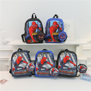 Spider-Man Children's Schoolbag Cartoon Cute Unicorn Backpack Large Capacity Lightweight Backpack for Boys and Girls