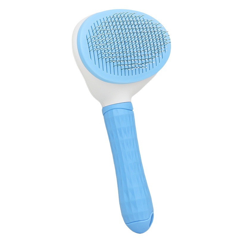 Peine para gato Peine para mascotas Peine para cabello flotante Arteque para gatos Peine automático Peine para depilación con aguja fina para abrir el nudo Peine para mascotas para depilación con una tecla