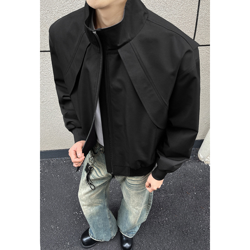 American Rero Deconsruced Cu Sand-up Collar Work For Men, Spring Season, Hree-proof, High-end Shor Baseball_voghion.com