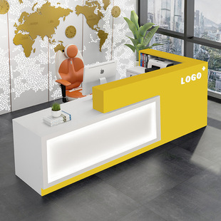 Bar Counter Cashier Shop Small Supermarket Counter Simple Modern Commercial Bar Table Company Front Desk Reception Desk