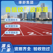 新国标混合型自结纹塑胶跑道材料 体育馆训练场橡胶跑道包工包料