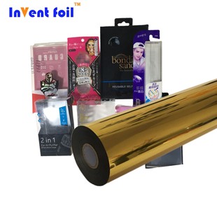 Alcohol-resistant PP spray surface bronzing paper over 3m tape gold silver anodized aluminum can be hot UV varnish touch