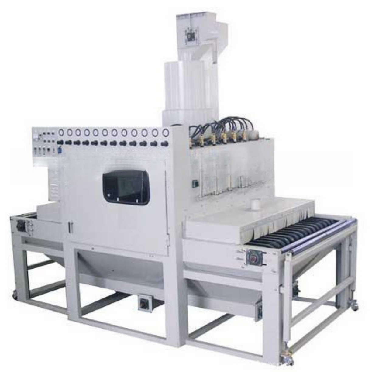 全自动输送式自动喷砂机ZS-1800SA厂家直销除锈大型自动喷砂机