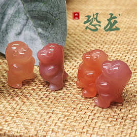 唐元珠宝恐龙天然玛瑙配饰diy吊坠挂件盐源雕刻件女盐源玛瑙批发