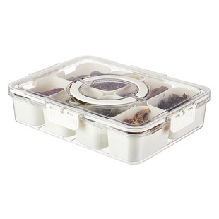 Kitchen Spice Storage Box Household with Lid Sub-Pack Storage Jar Food Grade Plastic Octagonal Seasoning Sealed Box