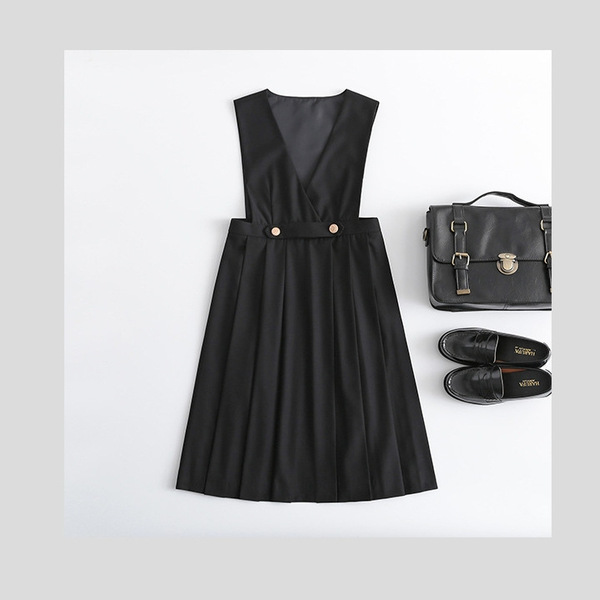 Spring Japanese student pleated skirt for men and women