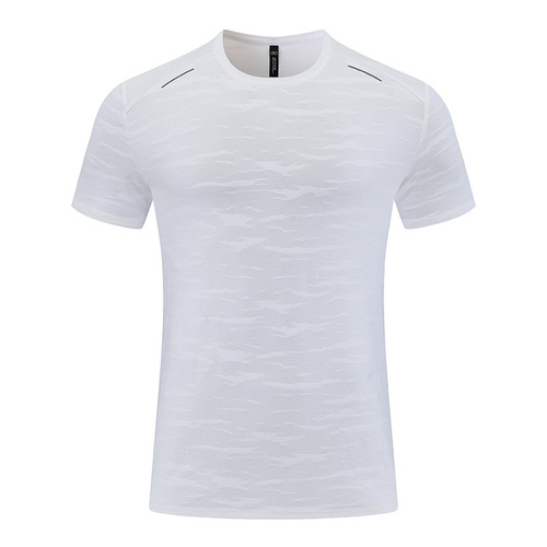 2024 Summer European and American Short Sleeve Fitness Top Men's Quick Dry Running Clothes Outdoor Sports T-Shirt on Amazon