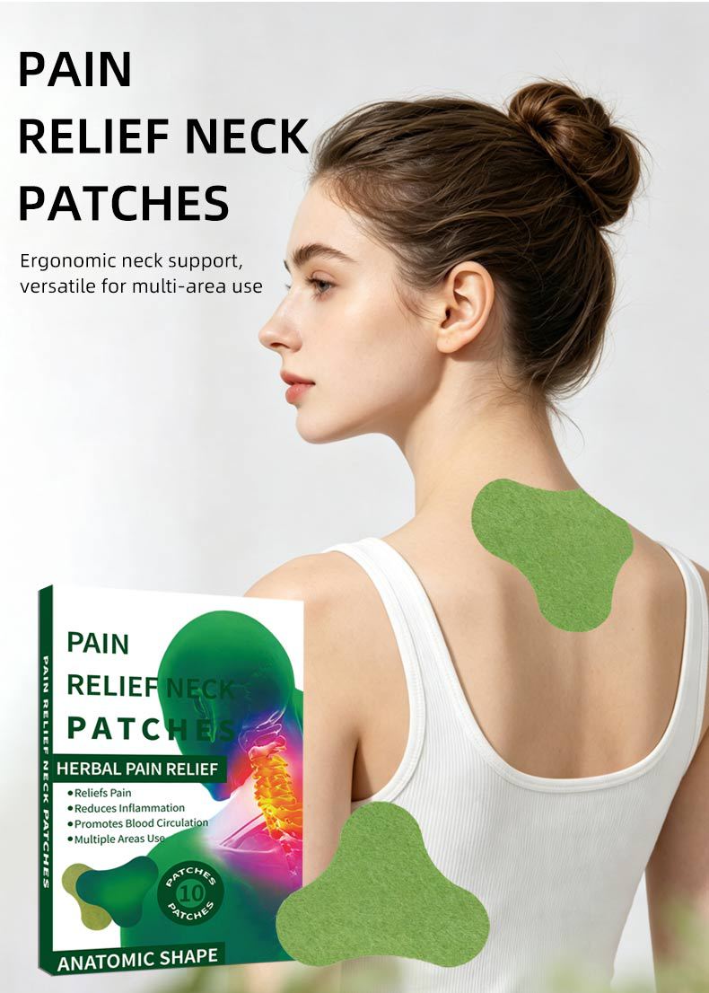 Mugwort Neck Patches Herbal Warming Neck Patch 10 Patches Per Box key features