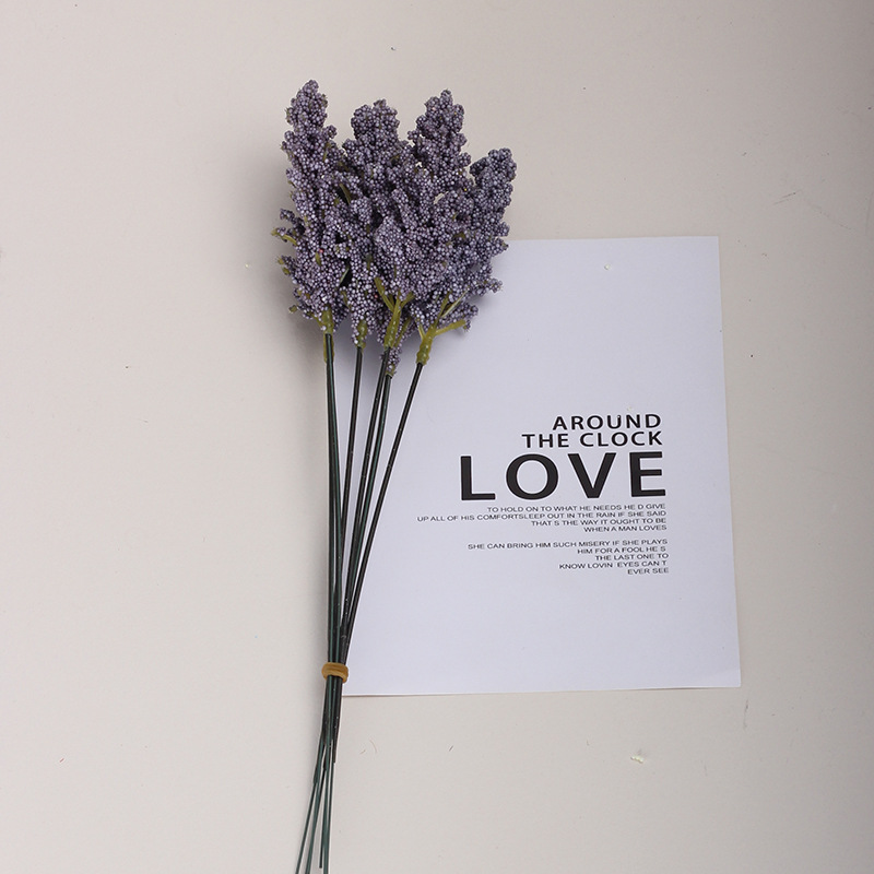 Artificial trigo oreja grano oreja rural decoración del hogar arreglo de flores flor artificial fotografía de la boda flor falsa colorido grano oreja