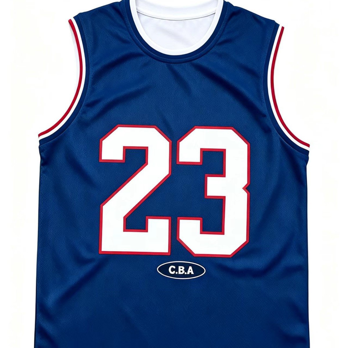 American-style No. 23 basketball jersey, men's mesh breathable athletic tank top, CBA printed training jersey, available in four colors