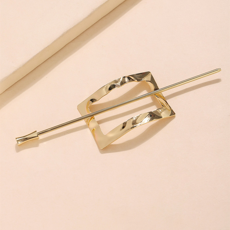 Estilo coreano de moda retro de metal curvado de las mujeres elegante estilo antiguo updo mapache simple perezoso horquilla Hanfu accesorios para el cabello